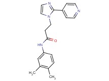 N-(3,4-dimethylphenyl)-3-(2-pyridin-4-yl-1H-imidazol-1-yl)propanamide