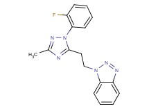 1-{2-[1-(2-fluorophenyl)-3-methyl-1H-1,2,4-triazol-5-yl]ethyl}-1H-1,2,3-benzotriazole