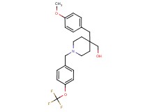 {4-(4-methoxybenzyl)-1-[4-(trifluoromethoxy)benzyl]-4-piperidinyl}methanol