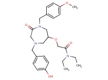 N,N-diethyl-2-{[4-(4-hydroxybenzyl)-1-(4-methoxybenzyl)-2-oxo-1,4-diazepan-6-yl]oxy}acetamide