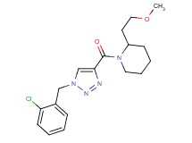 1-{[1-(2-chlorobenzyl)-1H-1,2,3-triazol-4-yl]carbonyl}-2-(2-methoxyethyl)piperidine