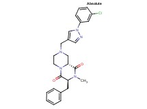 (3S,9aR)-3-benzyl-8-{[1-(3-chlorophenyl)-1H-pyrazol-4-yl]methyl}-2-methyltetrahydro-2H-pyrazino[1,2-a]pyrazine-1,4(3H,6H)-dione