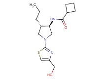N-{rel-(3R,4S)-1-[4-(hydroxymethyl)-1,3-thiazol-2-yl]-4-propyl-3-pyrrolidinyl}cyclobutanecarboxamide hydrochloride