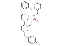 3-{(3S*,4R*)-1-(4-chlorobenzyl)-4-[4-(2-fluorophenyl)-1-piperazinyl]-3-piperidinyl}-N-(3-pyridinylmethyl)propanamide
