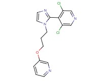 3,5-dichloro-4-{1-[3-(pyridin-3-yloxy)propyl]-1H-imidazol-2-yl}pyridine