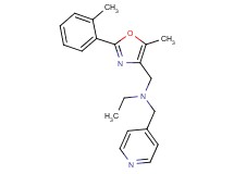 N-{[5-methyl-2-(2-methylphenyl)-1,3-oxazol-4-yl]methyl}-N-(4-pyridinylmethyl)ethanamine