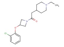 4-{2-[3-(2-chlorophenoxy)-1-azetidinyl]-2-oxoethyl}-1-ethylpiperidine