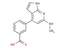 3-[6-(methylamino)-1H-pyrrolo[2,3-b]pyridin-4-yl]benzoic acid