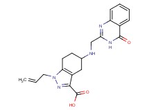 1-allyl-5-{[(4-oxo-3,4-dihydroquinazolin-2-yl)methyl]amino}-4,5,6,7-tetrahydro-1H-indazole-3-carboxylic acid
