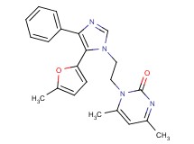 4,6-dimethyl-1-{2-[5-(5-methyl-2-furyl)-4-phenyl-1H-imidazol-1-yl]ethyl}pyrimidin-2(1H)-one
