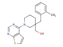 [3-(2-methylbenzyl)-1-thieno[2,3-d]pyrimidin-4-ylpiperidin-3-yl]methanol