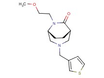 (1S*,5R*)-6-(2-methoxyethyl)-3-(3-thienylmethyl)-3,6-diazabicyclo[3.2.2]nonan-7-one