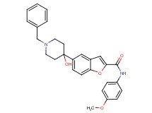 5-(1-benzyl-4-hydroxy-4-piperidinyl)-N-(4-methoxyphenyl)-1-benzofuran-2-carboxamide