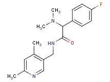 2-(dimethylamino)-N-[(4,6-dimethyl-3-pyridinyl)methyl]-2-(4-fluorophenyl)acetamide