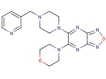 5-(4-morpholinyl)-6-[4-(3-pyridinylmethyl)-1-piperazinyl][1,2,5]oxadiazolo[3,4-b]pyrazine