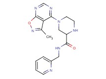4-(3-methylisoxazolo[5,4-d]pyrimidin-4-yl)-N-(2-pyridinylmethyl)-2-piperazinecarboxamide