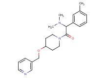 N,N-dimethyl-1-(3-methylphenyl)-2-oxo-2-[4-(3-pyridinylmethoxy)-1-piperidinyl]ethanamine