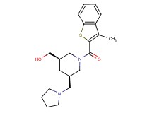 [(3R*,5R*)-1-[(3-methyl-1-benzothien-2-yl)carbonyl]-5-(pyrrolidin-1-ylmethyl)piperidin-3-yl]methanol