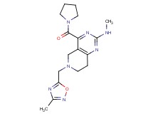 N-methyl-6-[(3-methyl-1,2,4-oxadiazol-5-yl)methyl]-4-(pyrrolidin-1-ylcarbonyl)-5,6,7,8-tetrahydropyrido[4,3-d]pyrimidin-2-amine