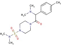 4-[(dimethylamino)(4-methylphenyl)acetyl]-N,N-dimethyl-1-piperazinesulfonamide
