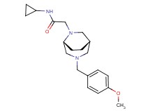 N-cyclopropyl-2-[(1S*,5R*)-3-(4-methoxybenzyl)-3,6-diazabicyclo[3.2.2]non-6-yl]acetamide