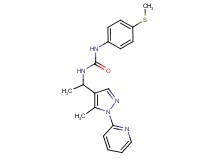 N-{1-[5-methyl-1-(2-pyridinyl)-1H-pyrazol-4-yl]ethyl}-N'-[4-(methylthio)phenyl]urea