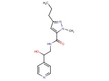 N-[2-hydroxy-2-(4-pyridinyl)ethyl]-1-methyl-3-propyl-1H-pyrazole-5-carboxamide