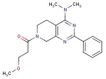 7-(3-methoxypropanoyl)-N,N-dimethyl-2-phenyl-5,6,7,8-tetrahydropyrido[3,4-d]pyrimidin-4-amine