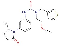 N-(2-methoxyethyl)-N'-[3-(2-methyl-5-oxopyrrolidin-1-yl)phenyl]-N-(3-thienylmethyl)urea