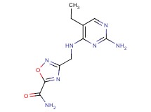 3-{[(2-amino-5-ethylpyrimidin-4-yl)amino]methyl}-1,2,4-oxadiazole-5-carboxamide