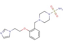 4-{2-[2-(1H-imidazol-1-yl)ethoxy]benzyl}piperazine-1-sulfonamide