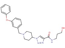 N-(3-hydroxypropyl)-1-[1-(3-phenoxybenzyl)-4-piperidinyl]-1H-1,2,3-triazole-4-carboxamide