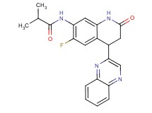 N-(6-fluoro-2-oxo-4-quinoxalin-2-yl-1,2,3,4-tetrahydroquinolin-7-yl)-2-methylpropanamide