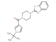 2-{4-[(1-tert-butyl-1H-pyrrol-3-yl)carbonyl]-1-piperazinyl}-1,3-benzothiazole