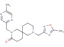 8-[(5-methyl-1,2,4-oxadiazol-3-yl)methyl]-2-[(5-methyl-2-pyrazinyl)methyl]-2,8-diazaspiro[5.5]undecan-3-one