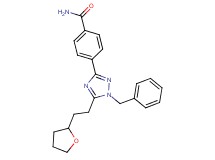 4-{1-benzyl-5-[2-(tetrahydrofuran-2-yl)ethyl]-1H-1,2,4-triazol-3-yl}benzamide