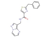 2-benzyl-N-(pyrazolo[1,5-a]pyrimidin-3-ylmethyl)-1,3-thiazole-4-carboxamide