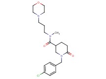 1-(4-chlorobenzyl)-N-methyl-N-[3-(4-morpholinyl)propyl]-6-oxo-3-piperidinecarboxamide