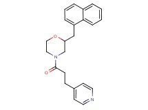 2-(1-naphthylmethyl)-4-[3-(4-pyridinyl)propanoyl]morpholine