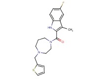 5-fluoro-3-methyl-2-{[4-(2-thienylmethyl)-1,4-diazepan-1-yl]carbonyl}-1H-indole