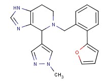 5-[2-(2-furyl)benzyl]-4-(1-methyl-1H-pyrazol-4-yl)-4,5,6,7-tetrahydro-1H-imidazo[4,5-c]pyridine