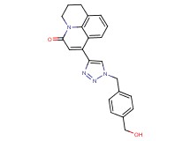 7-{1-[4-(hydroxymethyl)benzyl]-1H-1,2,3-triazol-4-yl}-2,3-dihydro-1H,5H-pyrido[3,2,1-ij]quinolin-5-one