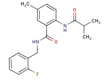 N-(2-fluorobenzyl)-2-(isobutyrylamino)-5-methylbenzamide