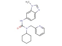 N-cyclohexyl-N'-(1-methyl-1H-benzimidazol-6-yl)-N-(pyridin-2-ylmethyl)urea