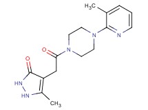 5-methyl-4-{2-[4-(3-methylpyridin-2-yl)piperazin-1-yl]-2-oxoethyl}-1,2-dihydro-3H-pyrazol-3-one