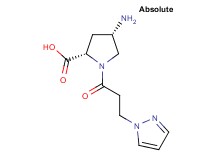 (4S)-4-amino-1-[3-(1H-pyrazol-1-yl)propanoyl]-L-proline