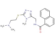 N-[(5-{[2-(dimethylamino)ethyl]thio}-4-methyl-4H-1,2,4-triazol-3-yl)methyl]-1-naphthamide