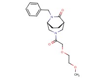 (1S*,5R*)-6-benzyl-3-[(2-methoxyethoxy)acetyl]-3,6-diazabicyclo[3.2.2]nonan-7-one