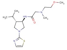 N~1~-[rel-(3R,4S)-4-isopropyl-1-(1,3-thiazol-2-yl)-3-pyrrolidinyl]-N~2~-(2-methoxyethyl)-N~2~-methylglycinamide dihydrochloride