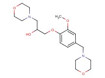 1-[2-methoxy-4-(4-morpholinylmethyl)phenoxy]-3-(4-morpholinyl)-2-propanol